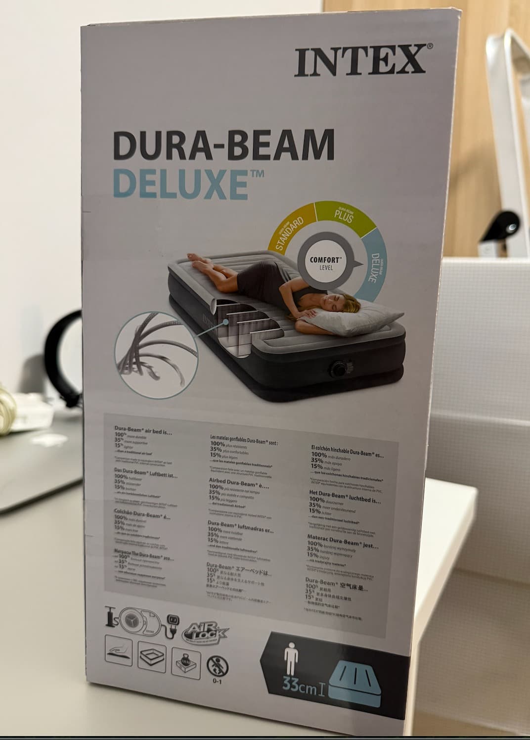 Twin (1m) Deluxe Automatic Inflatable Mattress
